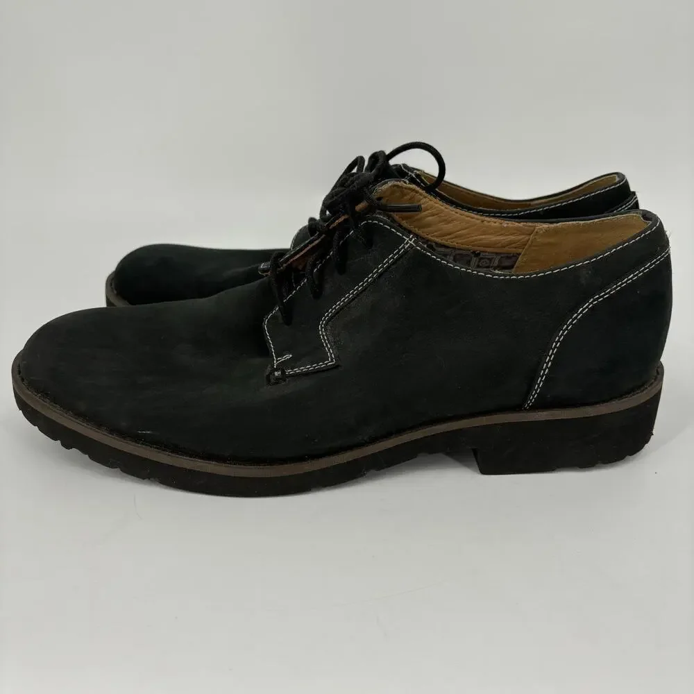 Sebago Shoes Mens‎ Size 10 Black Lace Up Waterproof Nubuck Suede Dryside Rutland